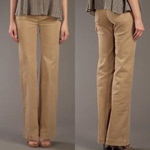 NEW Anthropologie M.i.H Milan Caramel Column Wide Leg Mid Rise Jeans Size 27